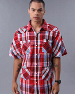 Akademiks Clothing Fighter Plaid Woven