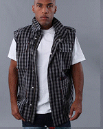 Akademiks Clothing Buffalo Plaid Vest