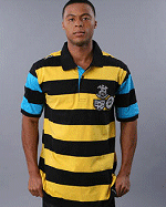 Akademiks Clothing Rapid Stripe Polo Shirt