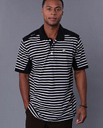 Akademiks Clothing Basic Stripe Polo Shirt