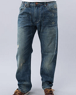 Light Denim AKOO Mallard Flap Jeans Shirt