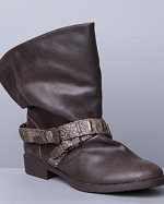 Baby Phat Brown Leather Wisia Moto Boots