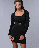 Baby Phat Ruched Dress Sweater