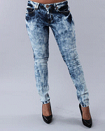 Baby Phat Coral Wash Skinny Jeans