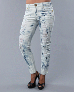 Baby Phat Acid Wash Skinny Jeans