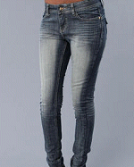 Dereon Clothing Fleur Swirl Skinny Jeans