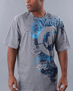 Ecko Clothing Stenciled Splash Tee Shirt