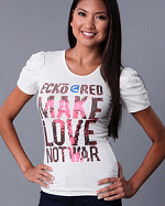 Ecko Red Make Love Not War Tee Shirt