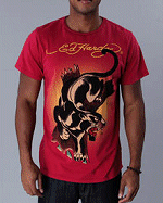 Ed Hardy Panther Run Basic Tee Shirt