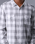 LRG Big Gingham Long Sleeve Button Down Shirt