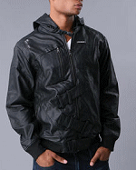 Buy Rocawear Blackout Hooded Biker Jacket