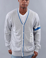 Sean John Clothing Blue Blood Cardigan