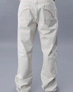 Sean John Clothing White Inset Jeans