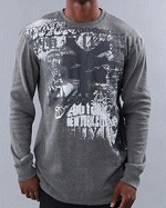Zoo York Stencil Collage Thermal Shirt