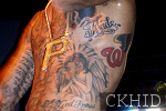 Wiz Khalifa Tattoos on Left Side 