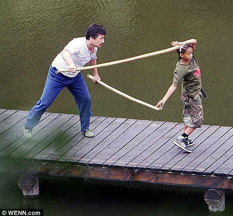 Jayden Smith in Karate Kid  Training with Jackie Chan