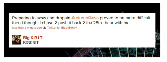Big KRIT Twitter Tweet