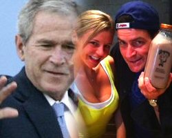 George Bush a $15 Million Speaker, Charlie Sheen a Sugar Daddy, & More