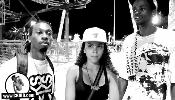 B.Clark, Cakesterr, and C.KHiD on Set of "Like Legos" Music Video