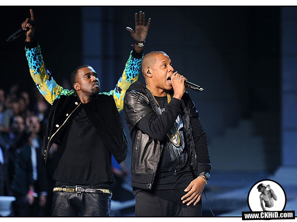 New Jay-Z Kanye West Niggas in Paris Performance Pics
