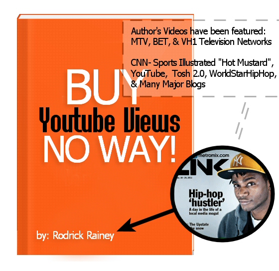 Buy YouTube Views, NO WAY! eBook on how to increase YouTube views