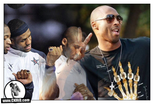 Lebron James has 1 Ring, Kobe Bryant Has 5 Championship Rings