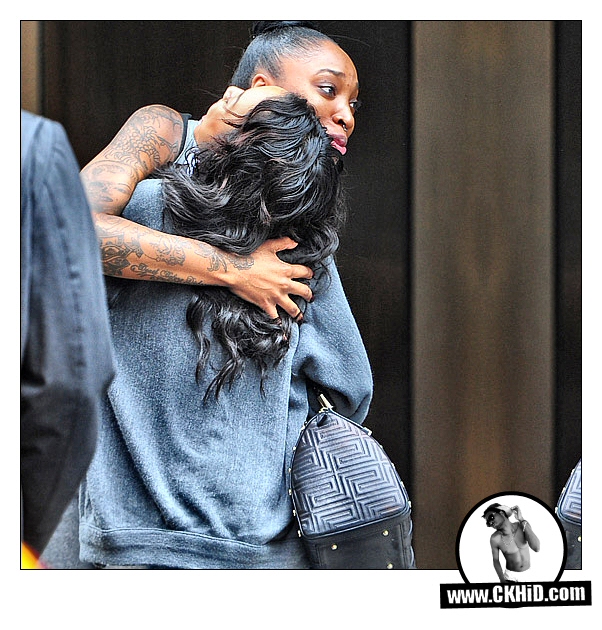 Karrueche Tran, Possibly Breaking Down Into Tears, Once Friend Meets Up With Her at NYC Hotel