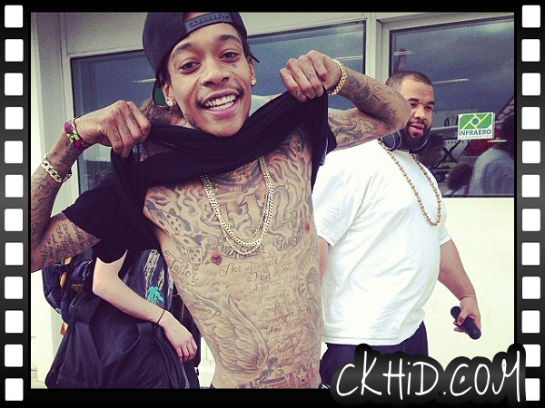 Wiz Khalifa Shows Off 412 Pittsburgh Tattoo