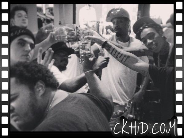 Wiz Khalifa and his Taylor Gang Clique