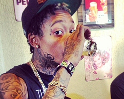 Rap Star Wiz Khalifa Swaps Afro Hairstyle For Dread Locks Pictures Reveal