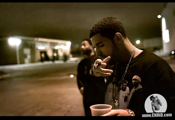 Drake Holds Cigar In Contemplative Position As He Performs "5AM In Toronto" rap song verse for video