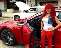 T.I. Wife Tiny Buys Tesla Model S Electric Car, Automobile By Ellon Musk