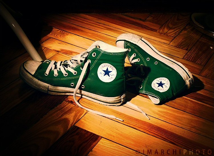 Green Chuck Taylors