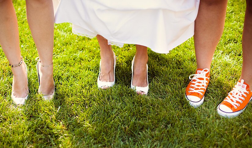 Orange Chuck Taylors