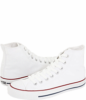 White All Star Hi Chuck Taylors